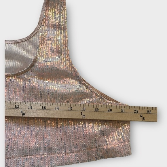 FP X EastNWestLabel Sheer Sequin Boxy Cami - Picture 9 of 10